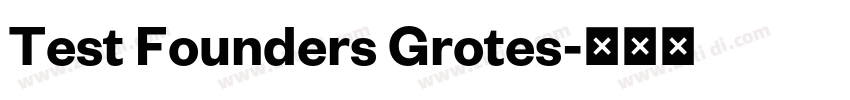 Test Founders Grotes字体转换